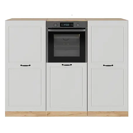 Vicco  Küchenleerblock R-Line Weiß Landhaus/Goldkraft Eiche ohne Arbeitsplatte