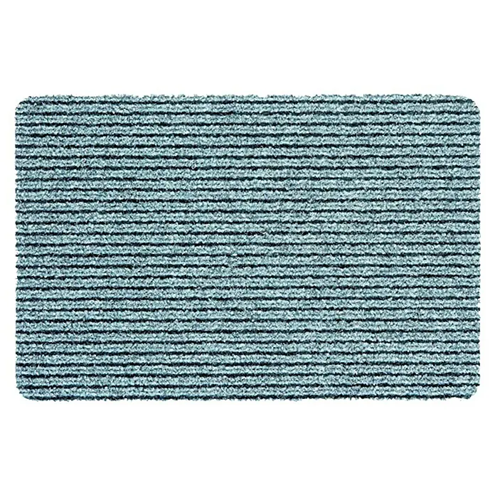 Astra Estera atrapapolvo - Multicolor, 70 x 40 cm, Plástico - Este felpudo rectangular en azul y negro es ideal para eliminar la suciedad y mantener el área de entrada limpia y ordenada.