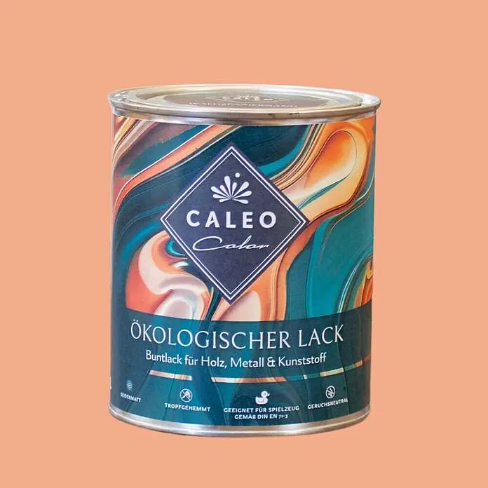 Caleo Color Buntlack Honigmelone - Honigmelone, Seidenmatt, 0,68 l, Wasserbasiert