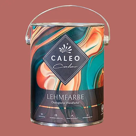 Caleo Color  Wandfarbe Lehmfarbe Rosenknospe