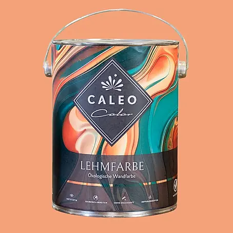 Caleo Color  Wandfarbe Lehmfarbe Papaya