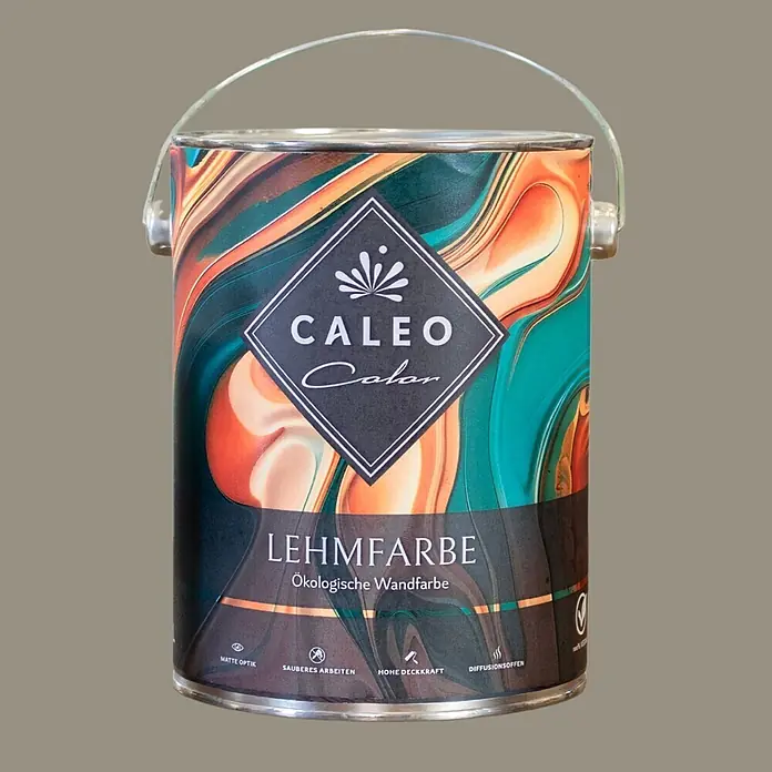Caleo Color Wandfarbe Lehmfarbe Mangrovenwald - Mangrovenwald, Matt, 10 l