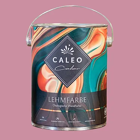 Caleo Color  Wandfarbe Lehmfarbe Himbeere