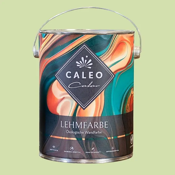 Caleo Color Wandfarbe Lehmfarbe Zauberwald - Zauberwald, Matt, 10 l