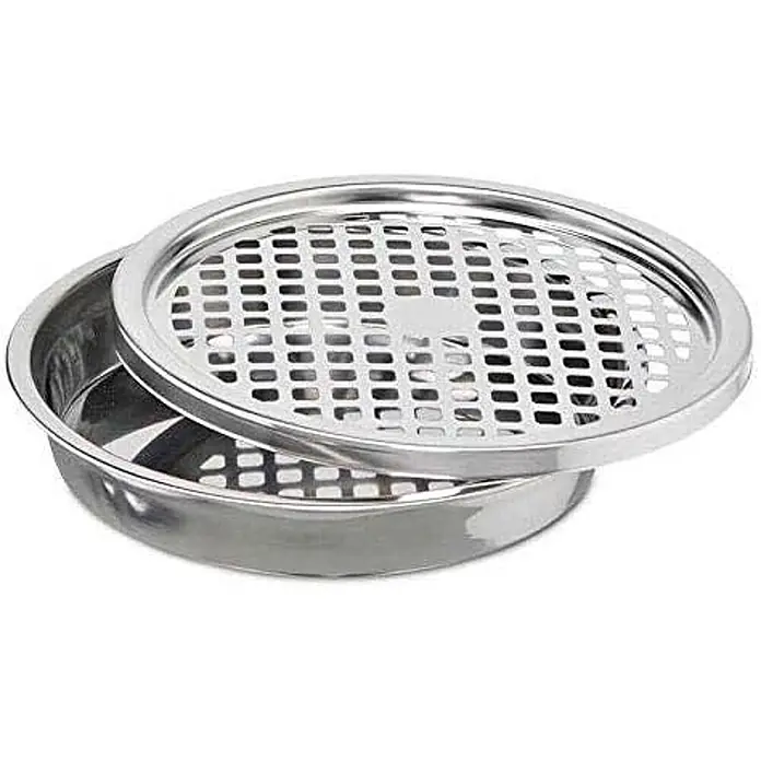 SVITA Asche-Mülleimer Standaschenbecher - 30 l, Stahl, Grau