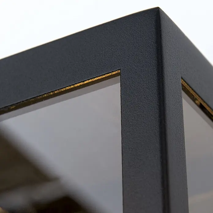 Orion Leuchten Außenwand- & Deckenleuchte Lumina - 40 W, L x B x H: 10,5 x 10,5 x 19,5 cm, Schwarz, Klar, IP44