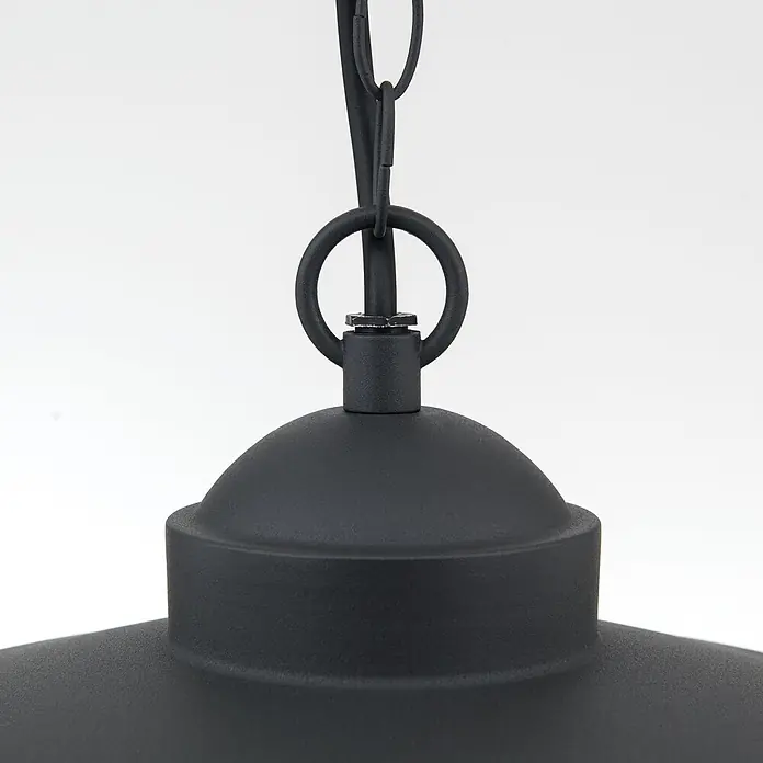 Orion Leuchten Außenwand- & Deckenleuchte Edward - 60 W, L x B x H: 27,5 x 27,5 x 100 cm, Schwarz, Klar, IP44
