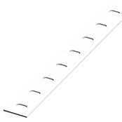Alfer Vlak profiel geperforeerd (l x b: 1 m x 23,5 mm, Dikte: 1,2 mm, Staal, Wit) | BAUHAUS