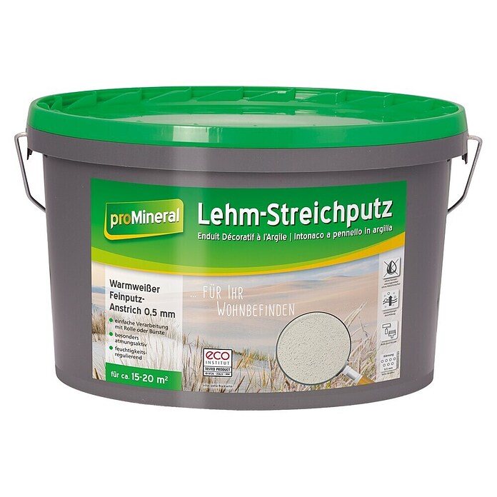 Baufan ProMineral Lehm-Streichputz (Naturweiß, 7 kg) | BAUHAUS