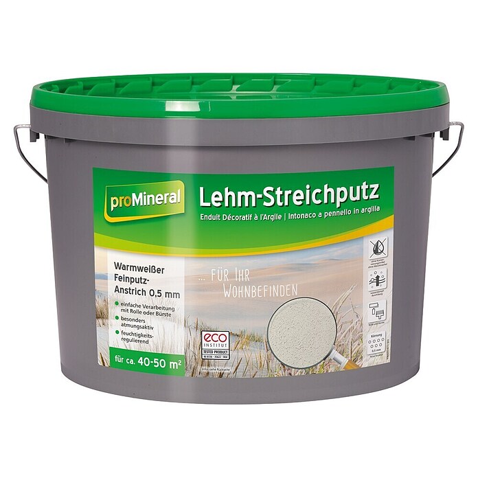 Baufan ProMineral Lehm-Streichputz (Naturweiß, 18 kg) | BAUHAUS