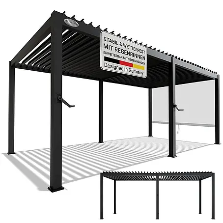 Juskys  Pergola mit Lamellendach