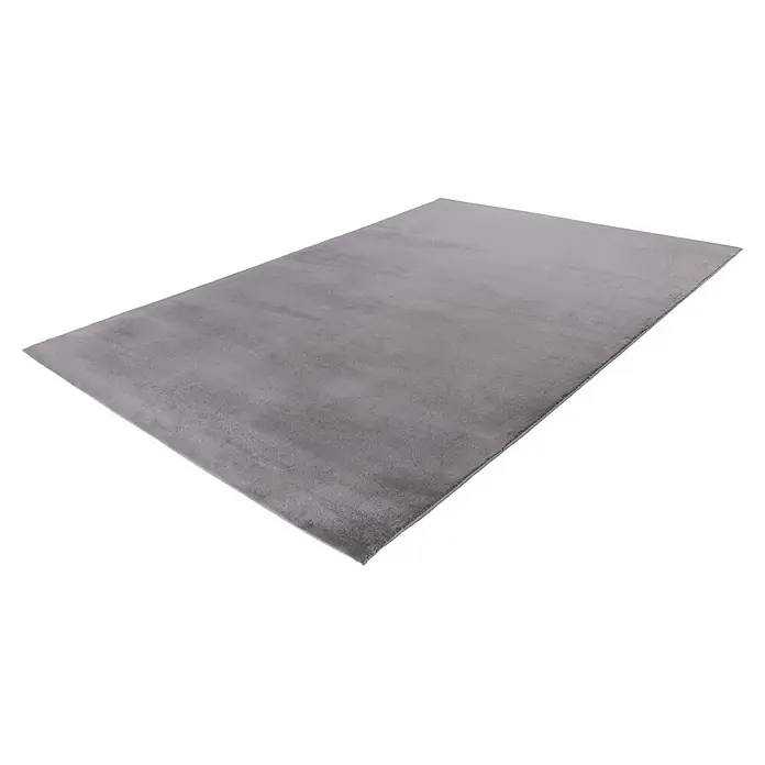 Kayoom Fellteppich Cross 425 - Silber, 230 x 160 cm, 100 % Polyester - Diagonale Ansicht