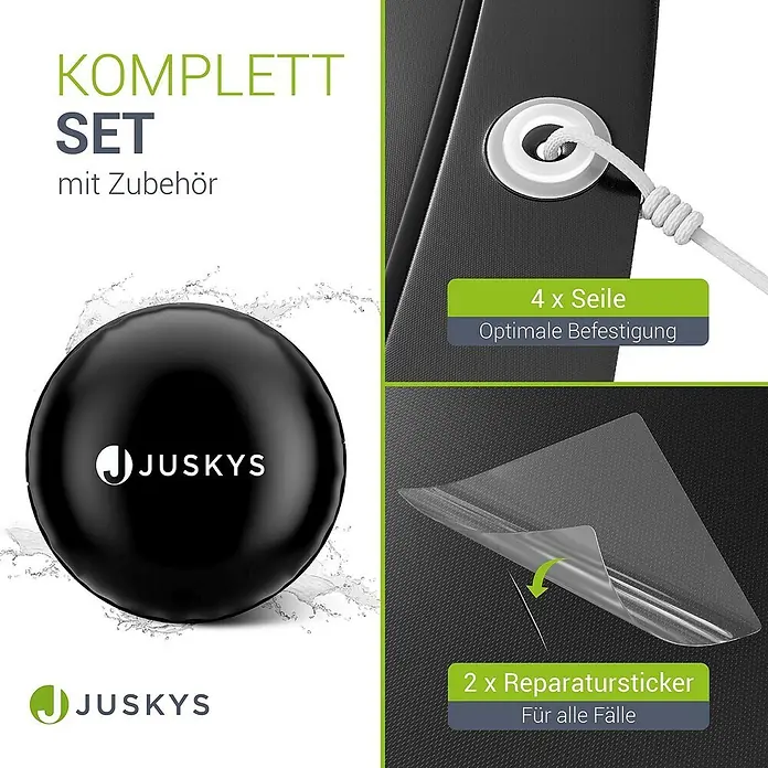 Juskys Pool-Abdeckplane - L x B: 300 x 300 cm, Material: Kunststoff