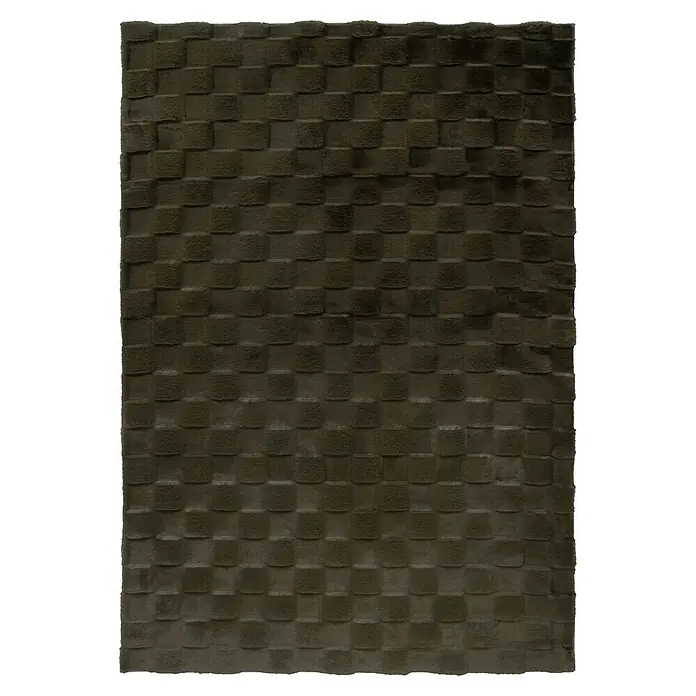 Kayoom Hochflorteppich Botany 625 - Grün, 150 x 80 cm, 100 % Polyester - Draufsicht