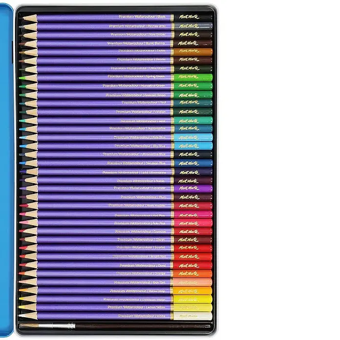 Mont Marte Aquarellstift-Set Premium - bunt, Strichstärke: 3 mm
