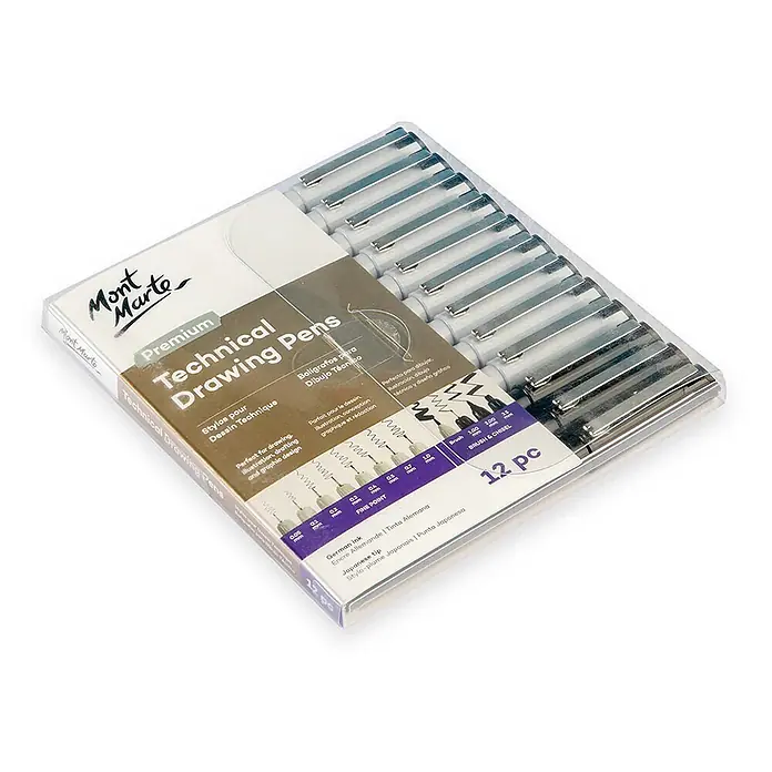 Mont Marte Zeichenstift-Set Premium - Schwarz