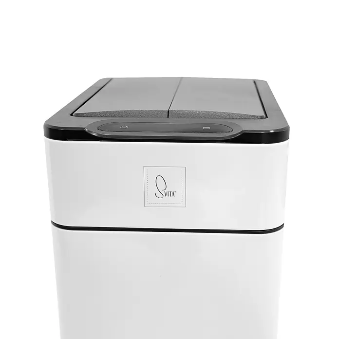 SVITA Sensormülleimer SE40L - 40 l, Stahl, Weiß