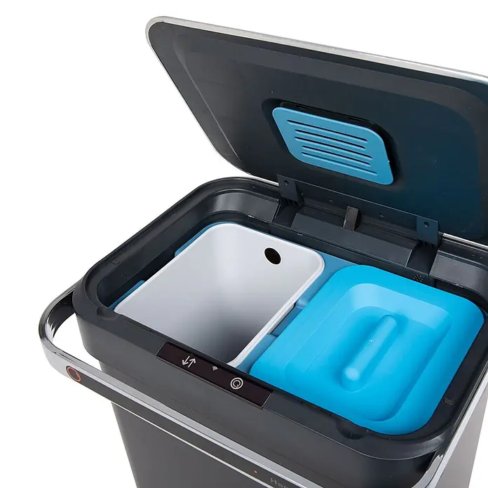 SVITA Sensormülleimer Sensor-Mülleimer 60L - 60 l, Stahl, Schwarz