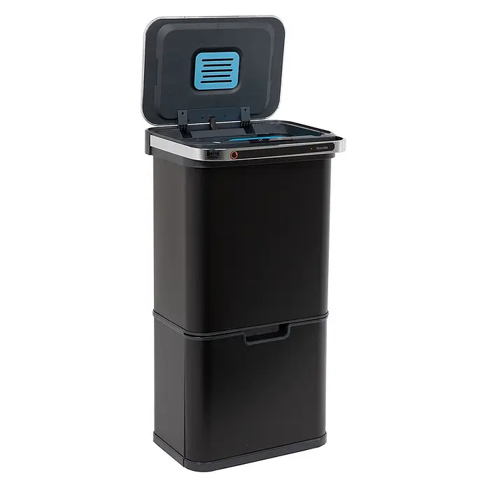 SVITA Sensormülleimer Sensor-Mülleimer 60L - 60 l, Stahl, Schwarz