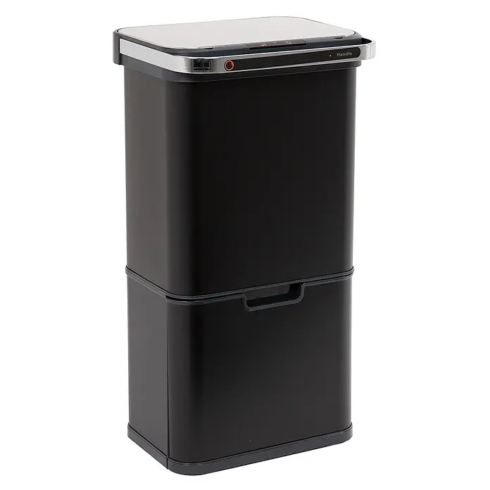 SVITA Sensormülleimer Sensor-Mülleimer 60L - 60 l, Stahl, Schwarz