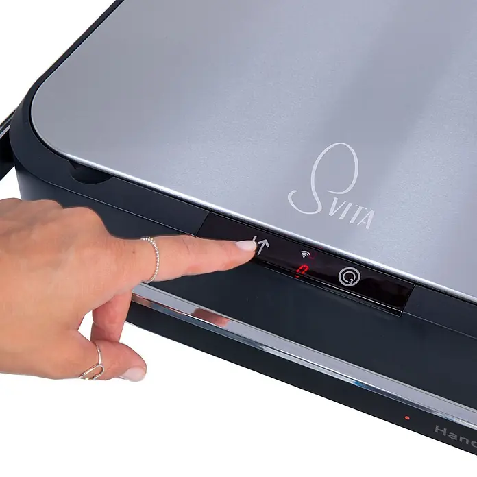 SVITA Sensormülleimer Sensor-Mülleimer 60L - 60 l, Stahl, Grau