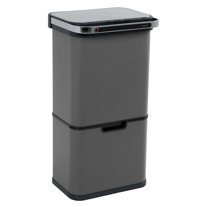 SVITA Sensormülleimer Sensor-Mülleimer 60L - 60 l, Stahl, Grau