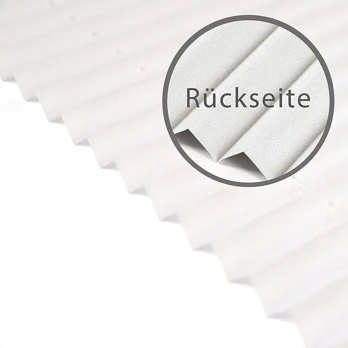 Deco-Raum Thermoplissee ohne Bohren Basic - B x H: 120 x 150 cm, Weiß