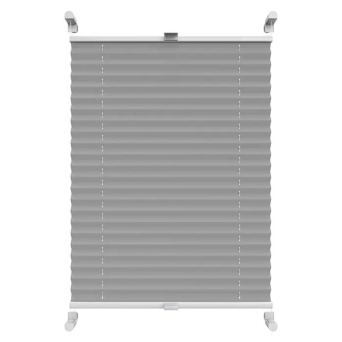 Deco-Raum Thermoplissee ohne Bohren Basic - B x H: 70 x 150 cm, Grau
