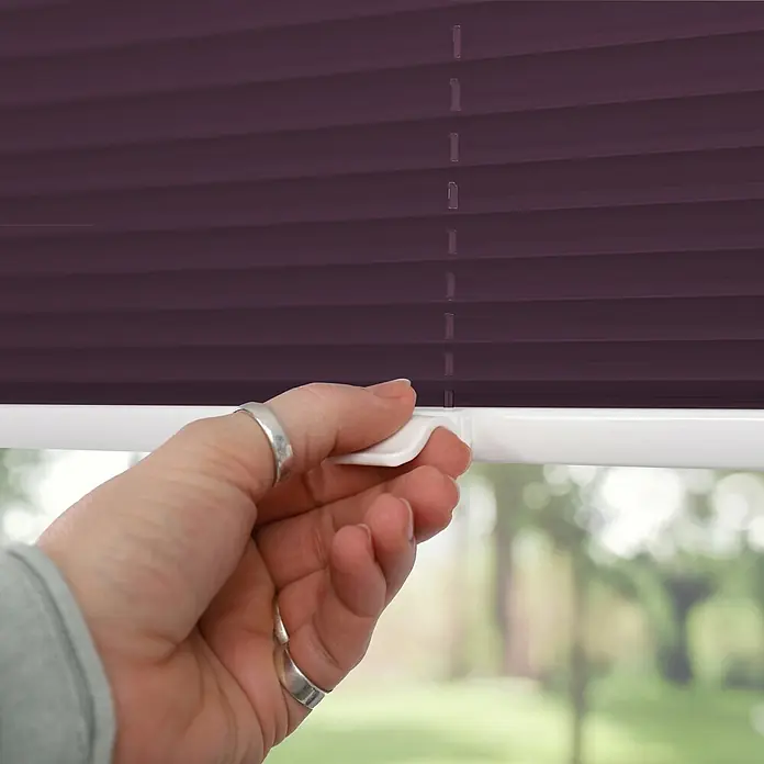 Deco-Raum Thermoplissee ohne Bohren Basic - B x H: 55 x 150 cm, Violett