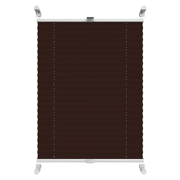Deco-Raum Thermoplissee ohne Bohren Basic - B x H: 80 x 210 cm, Dunkelbraun