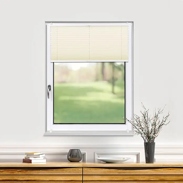 Deco-Raum Thermoplissee ohne Bohren Basic - B x H: 75 x 210 cm, Hellbeige