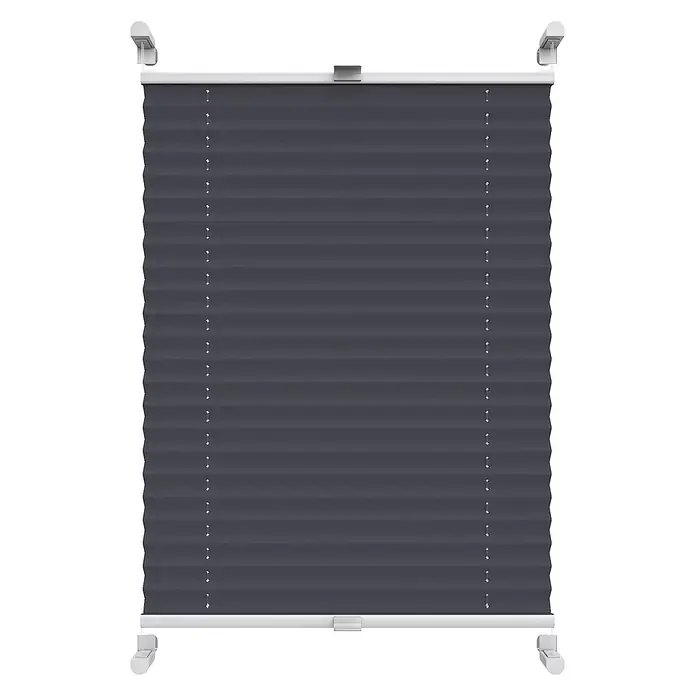 Deco-Raum Thermoplissee ohne Bohren Basic - B x H: 45 x 150 cm, Dunkelgrau