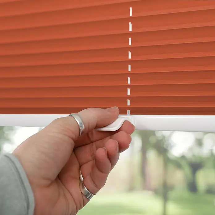 Deco-Raum Thermoplissee ohne Bohren Basic - B x H: 90 x 150 cm, Orange