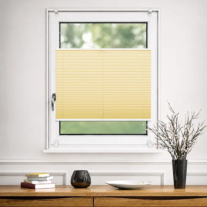 Deco-Raum Thermoplissee ohne Bohren Basic - B x H: 60 x 150 cm, Hellorange