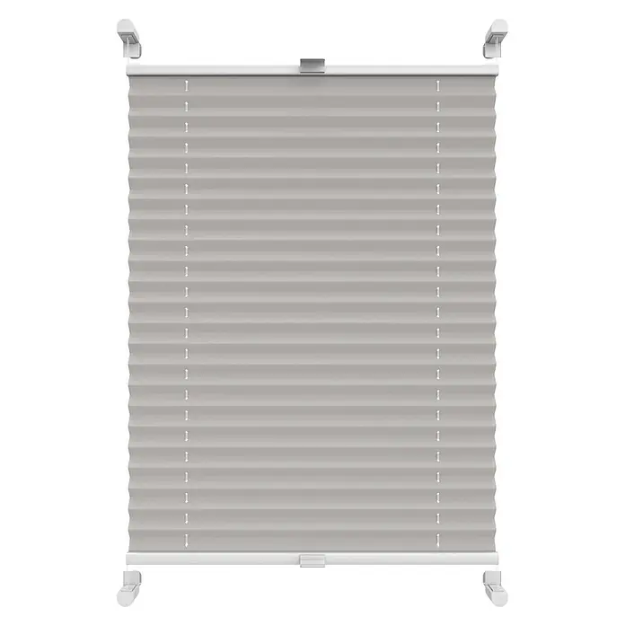 Deco-Raum Thermoplissee ohne Bohren Basic - B x H: 95 x 150 cm, Silber