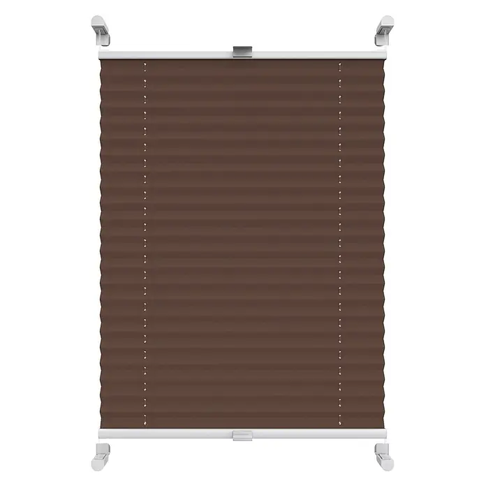 Deco-Raum Thermoplissee ohne Bohren Basic - B x H: 90 x 210 cm, Hellbraun