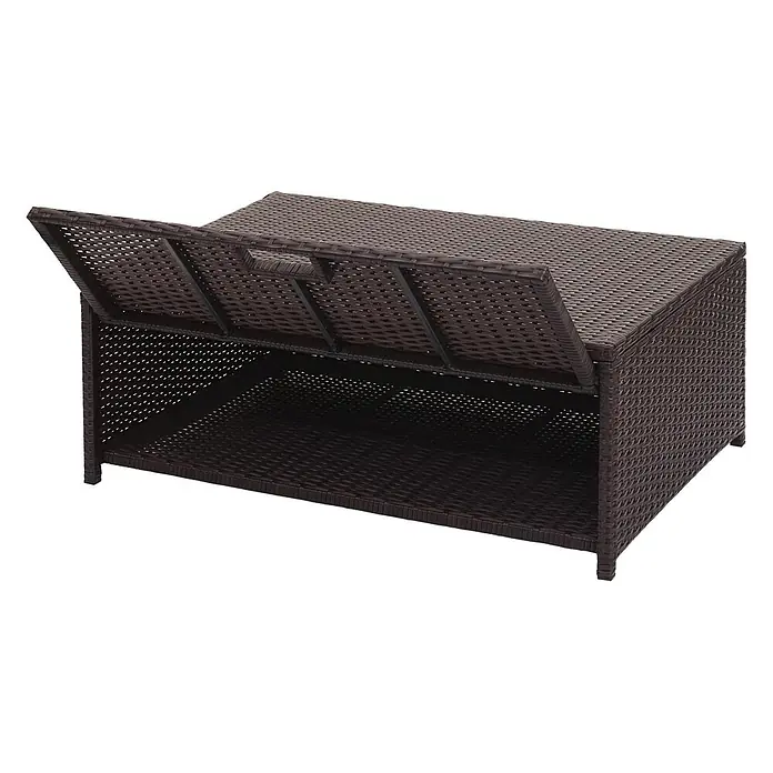 Proregal Loungemöbel-Set - 4 -tlg., Polyester, Kissen Creme-Beige, Braun