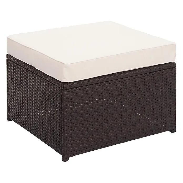 Proregal Loungemöbel-Set - 4 -tlg., Polyester, Kissen Creme-Beige, Braun