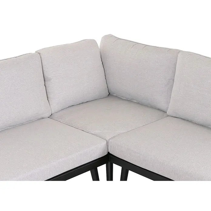 Proregal Loungemöbel-Set - 3 -tlg., Polyester, Kissen Hellgrau, Braun