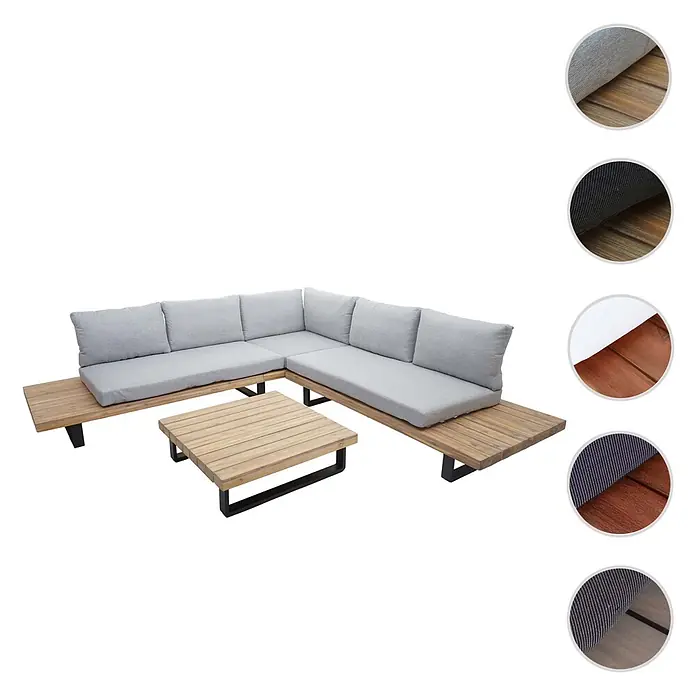 Proregal Loungemöbel-Set - 3 -tlg., Polyester, Polster Beige, Braun