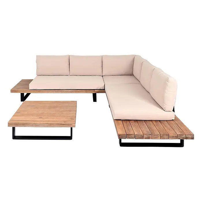 Proregal Loungemöbel-Set - 3 -tlg., Polyester, Polster Beige, Braun
