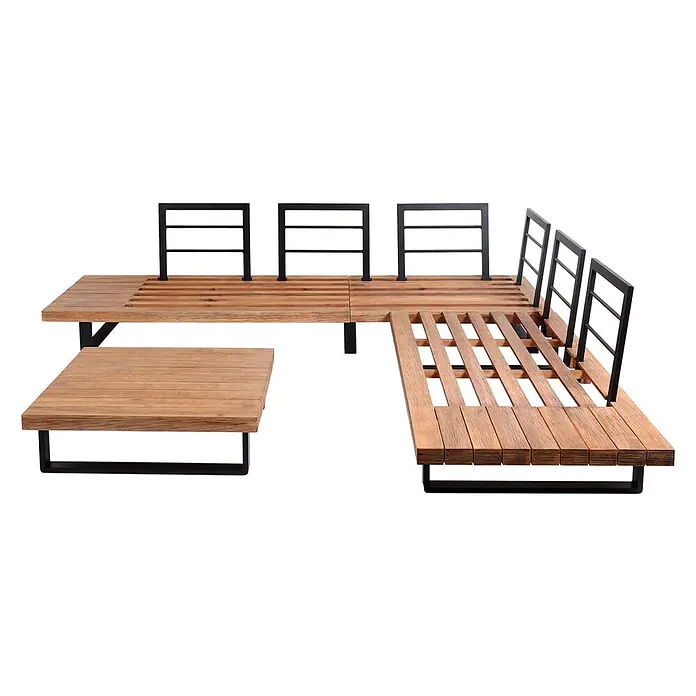 Proregal Loungemöbel-Set - 3 -tlg., Polyester, Polster Beige, Braun