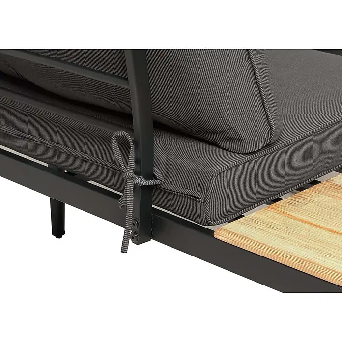 Proregal Loungemöbel-Set - 3 -tlg., Polyester, Kissen Dunkelgrau, Braun