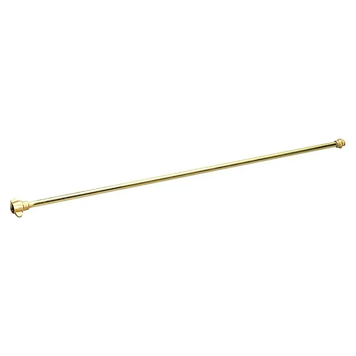 Gloria VerlängerungsrohrMessing, Länge: 100 cm - Nahaufnahme einer goldenen Lanze für Hochdruckreiniger. Das Zubehör ist für eine gründliche und effiziente Reinigung konzipiert.