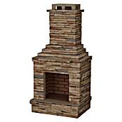 Sotnas Chimenea de exterior Sao Paulo (Castaño, An x Pr x Al: 94 x 70 x 195 cm, Cemento de aluminato de calcio) | BAUHAUS