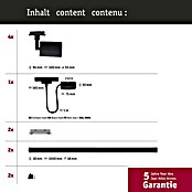 Paulmann URail LED-Schienensystem Set Rivon (Schwarz matt, 2,17 m, Nicht Dimmbar, Anzahl Leuchtmittel: 3 Stk.) | BAUHAUS
