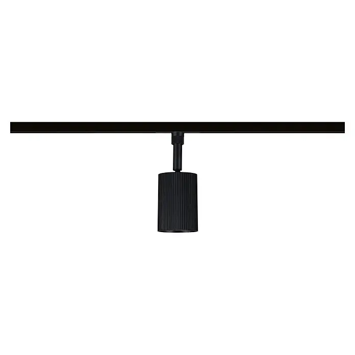 Paulmann URail LED-Spot Rivon - 10 W, Schwarz matt, 8 x 8 x 15,4 cm - Vorderansicht