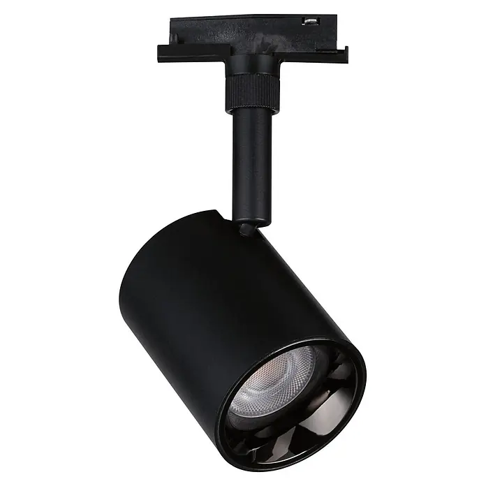 Paulmann URail LED-Spot Nivora - 4,7 W, Schwarz, 7 x 7 x 12,5 cm - Schwarzer verstellbarer LED-Stromschienenstrahler für moderne Beleuchtungssysteme.