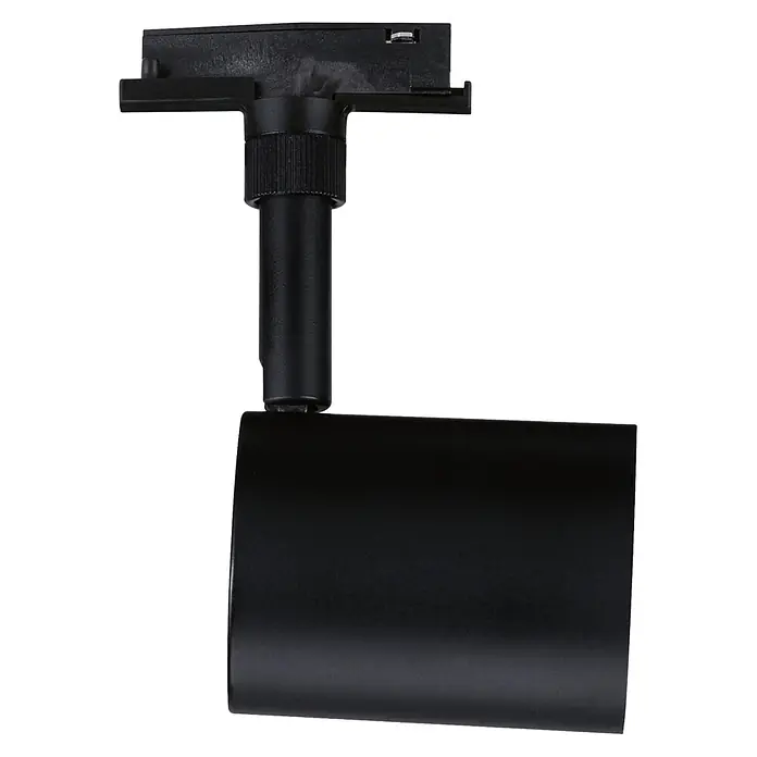 Paulmann URail LED-Spot Nivora - 4,7 W, Schwarz, 7 x 7 x 12,5 cm - Schwarzer zylindrischer Stromschienenstrahler mit integriertem Adapter.