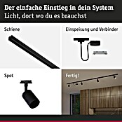 Paulmann URail LED-Schienensystem Set Rivon (Schwarz matt, 2,17 m, Nicht Dimmbar, Anzahl Leuchtmittel: 3 Stk.) | BAUHAUS